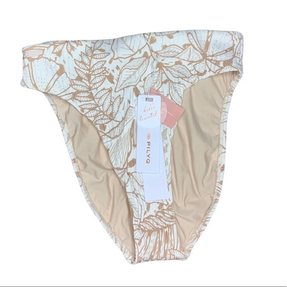 Pilyq Other - Pily Q Laguna Palms Hillary High Waist Bikini Bottoms Small NWT